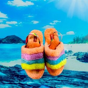 UGG Pink and Purple Cozy Slippers